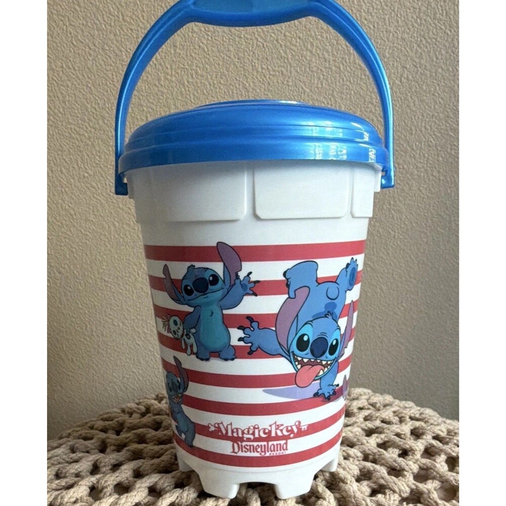 Disney Parks Disneyland Magic Key Exclusive 2025 Stitch Popcorn Bucket